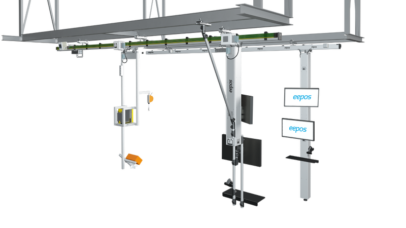 eepos line BOK System Krananlage Hubachsen Bahnsysteme Lifting Crane Aluminium eepos line BOK System Krananlage Hubachsen Bahnsysteme Lifting Crane Aluminium