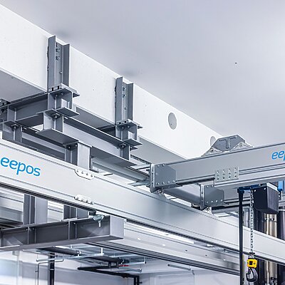 Layertec Reinraum Kran Kransystem Krananlage Hallenkran Deckenkran Kranmotor Kranantrieb Cleanroom Crane System Hall Ceiling Motor Drive 8