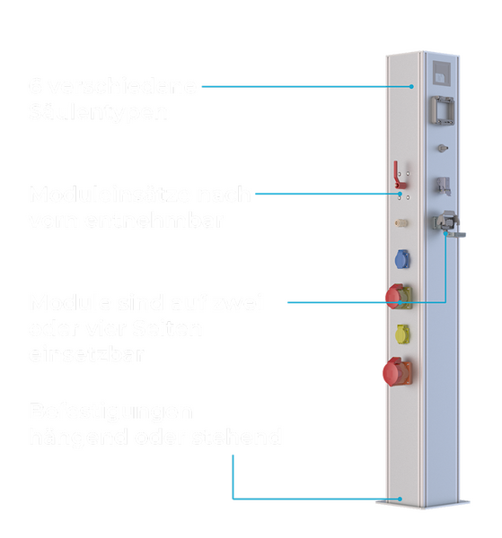 Eepos Base Energiesaeule Mediensaeule Energy Columns Media Columns