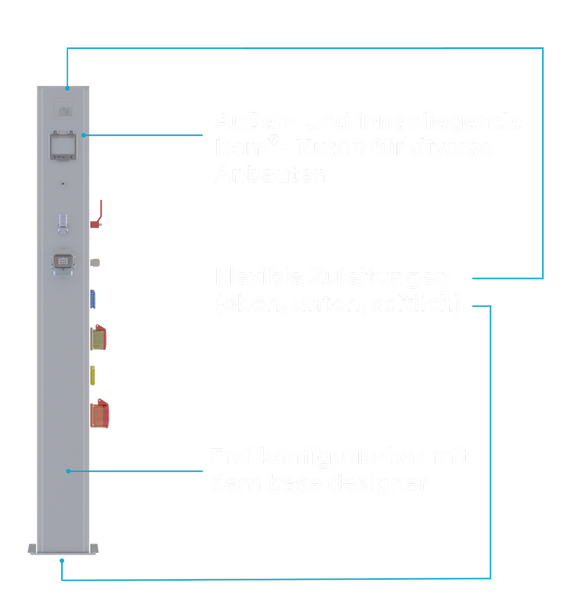 Eepos Base Energiesaeule Mediensaeule Energy Columns Media Columns Air Luft