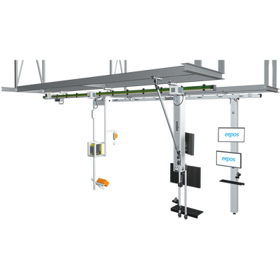 eepos line BOK System Krananlage Hubachsen Bahnsysteme Lifting Crane Aluminium Quadrat